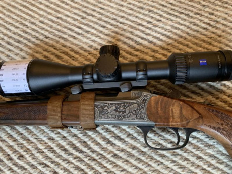 Por no usar vendo precioso Monotiro Blaser K95 Luxury, en calibre 270 WM , grabados de rebecos, pistolete 02