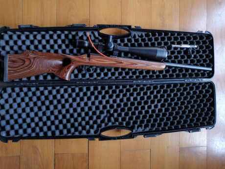 Vendo ésta carabina por pasarme a una superior para Restricted, está impecable
400€ sin visor ni anillas. 00