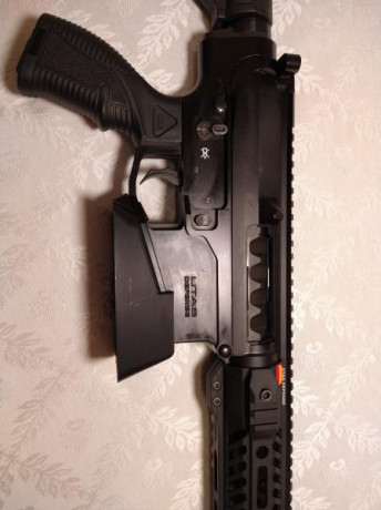 Vendo UTAS XTR-12, cañón de 51 cm. Preparada para IPSC en casa puntos. Tiene rosca para chokes. Se entrega 01