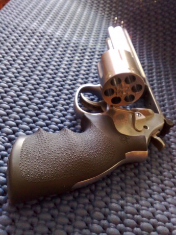 Hola amigos. Tengo una duda.

 En el revolverS&W 686, encima de la palanca para abrir el tambor, en 00