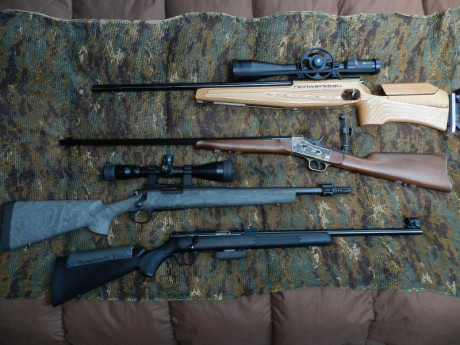 EXCELENTE OPORTUNIDAD, rifles seminuevos impecables y con muy poco uso:

- PEDERSOLI ROLLING BLOCK 30-30Win 00