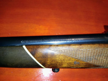 Hola a todos:
He decidido vender este rifle porque ya no le doy uso.
Se trata de un Santa Barbara Modelo 02