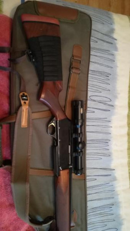 Rifle Browning Bar II calibre 338 WM, carril warne, anillas desmontables, visor tascto titán nuevo 1-4 01