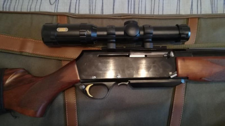 Rifle Browning Bar II calibre 338 WM, carril warne, anillas desmontables, visor tascto titán nuevo 1-4 00