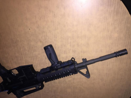 Hola vendo ar 15 marca sabre de 14,5 con extras y muchos consumibles si te entrega en mano dispongo de 00