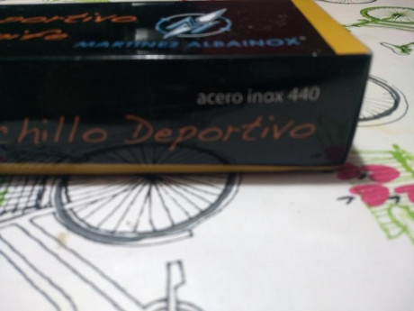 Hola, vendo cuchullo de remate marca Martinez Albainox, en acero inoxidable, 23,5 cm de hoja y 36 cm totales, 01