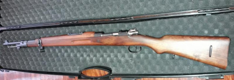 Santa Barbara  7.92 ( 8X57IS)  modelo civil del mosquetón militar Mauser Coruña M43 su estado es excelente 01