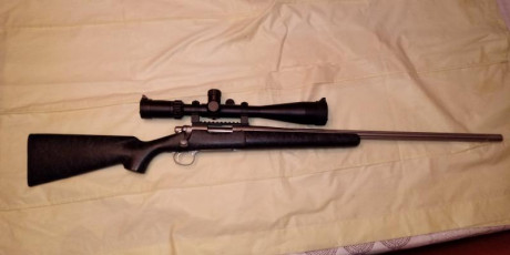 Vendo Remington 700,  308 win,  cañón grueso acanalado, acero inoxidable. Visor Hi-Lux 7-30x50 .
Agrupacion 02