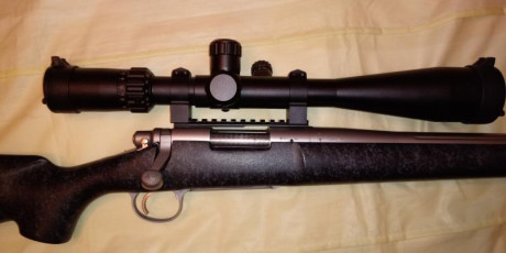 Vendo Remington 700,  308 win,  cañón grueso acanalado, acero inoxidable. Visor Hi-Lux 7-30x50 .
Agrupacion 01