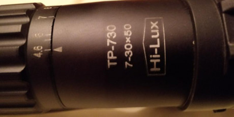 Vendo Remington 700,  308 win,  cañón grueso acanalado, acero inoxidable. Visor Hi-Lux 7-30x50 .
Agrupacion 10
