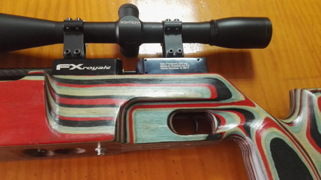 Se vende esta magnífica carabina PCP FX Royale 400 para la modalidad br-25 con culata específica para 01