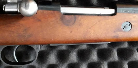 Santa Barbara  7.92 ( 8X57IS)  modelo civil del mosquetón militar Mauser Coruña M43 su estado es excelente 21