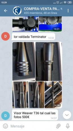 Hola, de momento estás bien servido con carabina y visor, la carabina es súper, y el visor en bueno, y 70