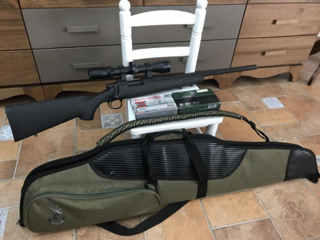 Rifle en perfecto estado, empleado para la caza, he disparado con él unas 4 cajas de balas.
Regalo funda, 01