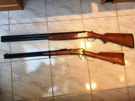 Vendo estas dos armas, Rifle y Escopeta 

1)-RESERVADO EL RIFLE-	 Rifle Tigre cal: 44-40 , en perfecto 01