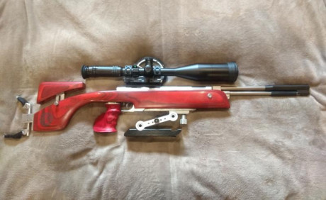 Por necesidad de hacer hueco pongo a la venta una de mis máquinas. Se trata de una Weihrauch Hw97k calibre 10