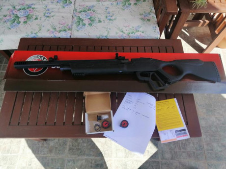Se venden Hatsan Vectis, calibre 5,5. Comprada en Diciembre 2019 en armeria Nassar, totalmente nueva con 00