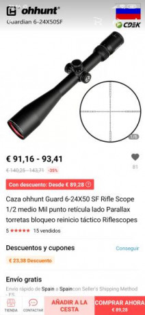 Buenas tardes compañeros,

Acabo de adquirir una Kral Puncher NP-01 del 5.5 y un visor Visionking 10x40x56, 10