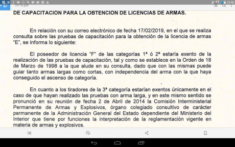 El otro dia un señor me comenta en el campo de tiro que habia intentado sacarse la F con pistola, pero 30