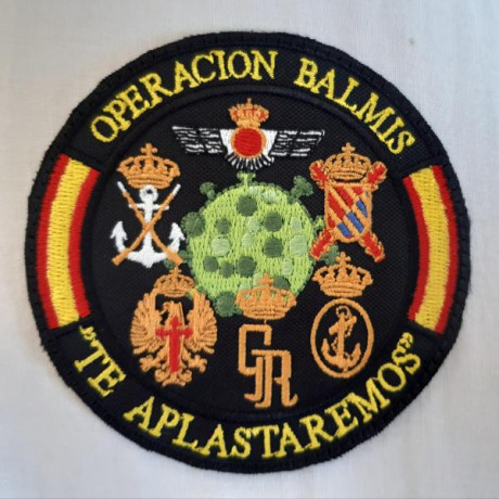 En uno de los grupos de WhatsApp han puesto un parche sobre la Operación Balmis que me ha encantado. 160