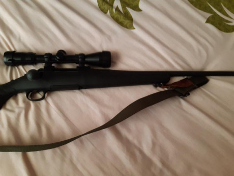 Hola cambio cerrojo Ruger American sintetico nuevo con visor Bushnell Elite 3200 3-10x50 gatillo al pelo 02
