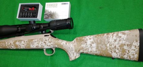 SAUER 100 con Calibre 7-08 modelo ATAKAMA, cañon con Rosca en la Punta 14x1 Montura Exalock Original Sauer 00
