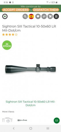 Buenos días.
Vendo este visor Sightron s3 con tubo de diámetro 30mm y campana de 60mm.
Ideal fclass y 00