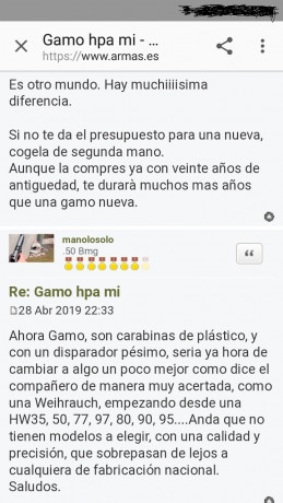 Buenas, tengo una duda al respecto de la precision de cada modelo. Tirando con miras abiertas a unos 12m, 50