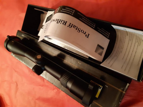 Buenas. 
Vendo visor Nikon Prostaff en 3-9x40 en estado nuevo. Lo compre para una carabina del 22 pero 01