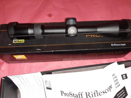 Buenas. 
Vendo visor Nikon Prostaff en 3-9x40 en estado nuevo. Lo compre para una carabina del 22 pero 00