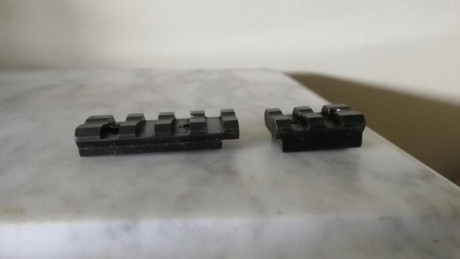 Se venden 2 juegos de bases weaver picatinny para heym  sr 30,unas marca warne, y otras luszczek, precio 01