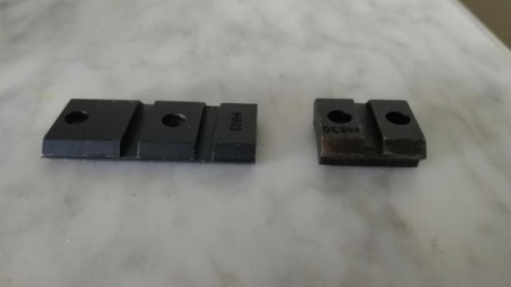 Se venden 2 juegos de bases weaver picatinny para heym  sr 30,unas marca warne, y otras luszczek, precio 00