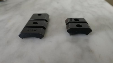 Se venden 2 juegos de bases weaver picatinny para heym  sr 30,unas marca warne, y otras luszczek, precio 10