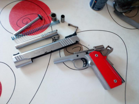  Pistola ParaOrdance del calibre 9mmP. 

Muelles modificados, gatillo aligerado, poco retroceso

Modelo 02