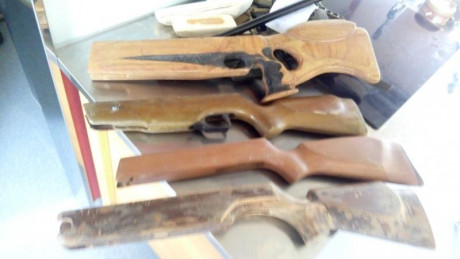Hola, vendo estas 4 culatas , para restaurar, tunear o lo que sea. Hay de hw35, Norica, gamo? Y un primer 01