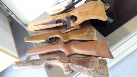 Hola, vendo estas 4 culatas , para restaurar, tunear o lo que sea. Hay de hw35, Norica, gamo? Y un primer 00