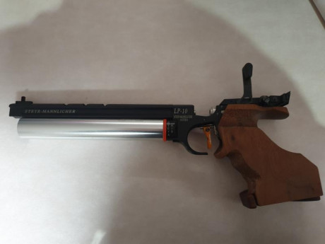 Hola a todos.
Pongo en venta Steyr Lp10. Revisada en Ibergrips y cambiadas todas las piezas de desgaste 11