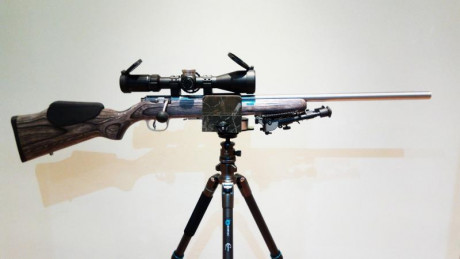 En venta rifle Marlin calibre 17HMR.Madera laminada,cañón inox pesado flotado,gatillo regulable y dos 01