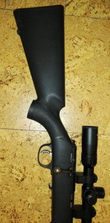 Se vende Marlin sintético calibre 17 HMR de cañon pesado, con visor tasco varmint 6-24x42. Se da con correa, 01