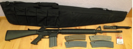 Hola
Vendo Rifle Olimpyc M16
Tiene mira, 5 cargadores y funda
Calibre 222
Buen estado
Barcelona (Manresa)
Preu 00