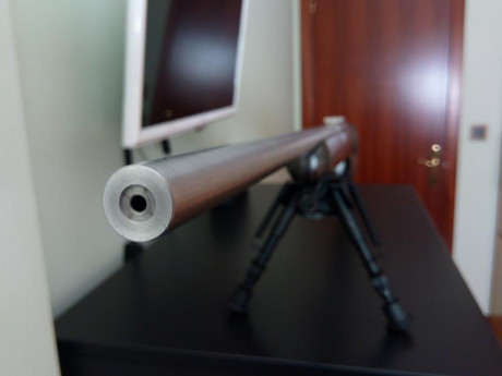 En venta rifle Marlin calibre 17HMR.Madera laminada,cañón inox pesado flotado,gatillo regulable y dos 100
