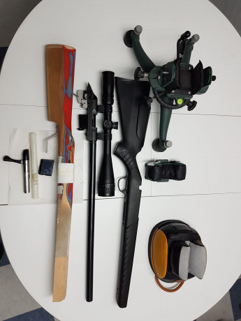 Lo dicho, ya no vendo equipo completo económico (800 eur)  para iniciarse en BR50, ó FClass. 
Portes a 01