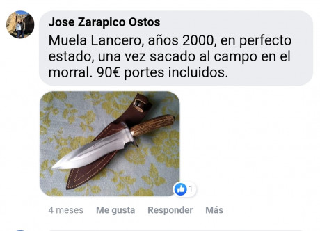 Pues eso... estoy buscando un Muela Lancero, en cualquiera de las dos versiones de mango.... no importa 131