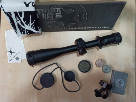 Buenas a todos, tengo por el armario este visor Vector Optics 6-25x50, totalmente nuevo, Lo tengo desde 02