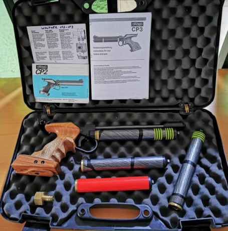 Hola vendo fantástica walther cp3 con cacha Morini y 4 botellas funcionando Perfectamente 450 € 02