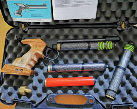 Hola vendo fantástica walther cp3 con cacha Morini y 4 botellas funcionando Perfectamente 450 € 01