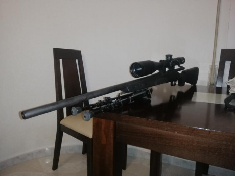 Hola pongo en venta este Remington 700 SPS calibre 308 , con visor 26x, bipode, funda. Apenas 150 tiros, 70