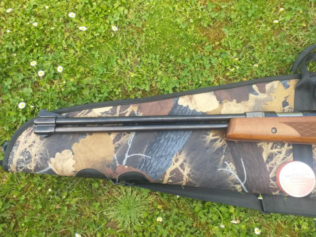 Vendo Hw 77 calibre 4.5 mm ,con visor Ohhunt 4×14×44 funda acolchada Gamo y 3 latas Jsb Exact 500 u. 17.5 02