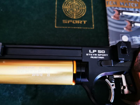 !!! VENDIDA!!! SE PUEDE RETIRAR EL ANUNCIO--Fabulosa pistola de competición STEYR-LP50, multitiro tiene 00