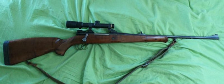 Vendo rifle Brno CZ M.98 
Calibre: 9,3x62 
Bases Apel, anillas y base para punto rojo

Punto rojo con 00